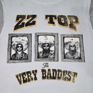 ZZ Top x Prince Peter T Shirt WOMENS Medium Reprint Tee Sleveless Very Baddest‎